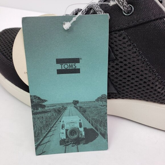 NEW Toms Arroyo Womens Size 7 Black Canvas Mesh Trainers Sneakers Shoes 10014133 - Picture 8 of 12